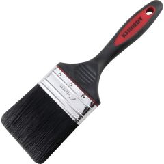 Kennedy - 3in., Flat, Synthetic Bristle, Angle Brush, Handle Rubber - KEN5336772K