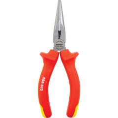 Kennedy Pro - Needle Nose Pliers, Serrated, High Carbon Alloy Steel, 160mm, Insulated, VDE - KEN5585020K