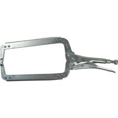 Kennedy - 10.5in./260mm Locking C-Clamp, Steel Jaw, Ergonomic Handle - KEN5589290K
