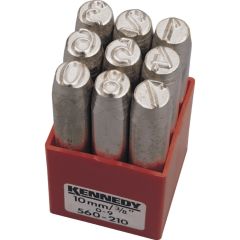 Kennedy - 10.0mm, 0 to 9, Positive Indent, Hand Stamp - KEN5606070K