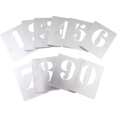 Kennedy - 0 to 9, Steel, Stencil, 50mm, Set of 10 - KEN5610500K