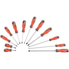 Kennedy - Pro-Torq, Flared/Parallel/Phillips/Pozi, Screwdriver Set, Set of 12 - KEN5726020K