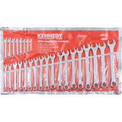 Kennedy - Metric, Combination Spanner Set, 6 - 32mm, Set of 26, Chrome Vanadium Steel - KEN5822910K