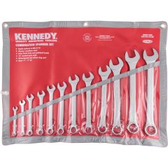 Kennedy - Imperial, Combination Spanner Set, 1/4 - 1in., Set of 12, Chrome Vanadium Steel - KEN5822930K