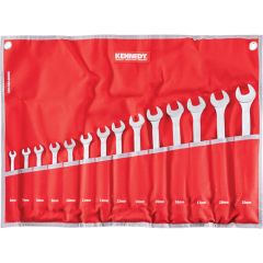 Kennedy - Metric, Combination Spanner Set, 6 - 19mm, Set of 14, Chrome Vanadium Steel - KEN5823898K