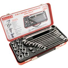 Kennedy Pro - Metric, Ratchet Spanner Set, 10 - 19mm, Set of 23, Chrome Vanadium Steel - KEN5823980K