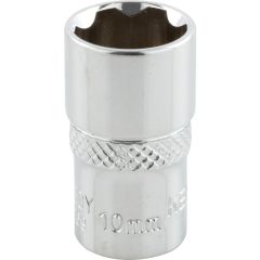 Kennedy Pro - 1/4in. Drive, Standard KenGrip® Socket, 10mm, Metric, Chromed Finish - KEN5824169K