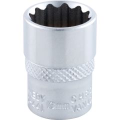Kennedy - 1/4in. Drive, Standard Bi-Hexagon Socket, 13mm, Metric, Chromed Finish - KEN5824410K