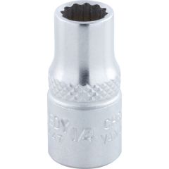 Kennedy - 1/4in. Drive, Standard Bi-Hexagon Socket, 1/4in. AF, Chromed Finish - KEN5824470K