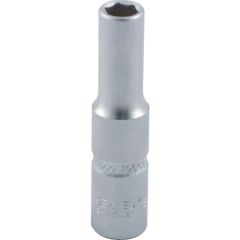 Kennedy - 1/4in. Drive, Deep Hexagon Socket, 6mm, Metric, Chromed Finish - KEN5824566K