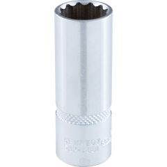 Kennedy - 1/4in. Drive, Deep Bi-Hexagon Socket, 13mm, Metric, Chromed Finish - KEN5824681K