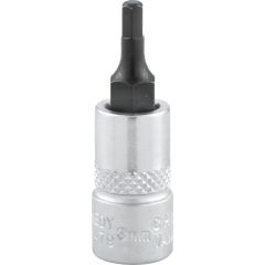 Kennedy - 1/4in. Drive, Standard Hexagon Bit Socket, 3mm, Metric, Polished Finish - KEN5824790K