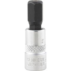 Kennedy - 1/4in. Drive, Standard Hexagon Bit Socket, 8mm, Metric, Polished Finish - KEN5824830K