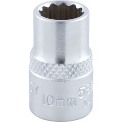 Kennedy - 3/8in. Drive, Standard Bi-Hexagon Socket, 10mm, Metric, Chromed Finish - KEN5825280K