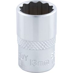 Kennedy - 3/8in. Drive, Standard Bi-Hexagon Socket, 14mm, Metric, Chromed Finish - KEN5825320K