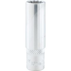 Kennedy - 3/8in. Drive, Deep Bi-Hexagon Socket, 13mm, Metric, Chromed Finish - KEN5825750K