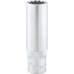 Kennedy - 3/8in. Drive, Deep Bi-Hexagon Socket, 14mm, Metric, Chromed Finish - KEN5825760K