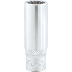 Kennedy - 3/8in. Drive, Deep Bi-Hexagon Socket, 15mm, Metric, Chromed Finish - KEN5825770K