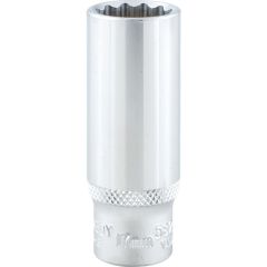 Kennedy - 3/8in. Drive, Deep Bi-Hexagon Socket, 17mm, Metric, Chromed Finish - KEN5825790K