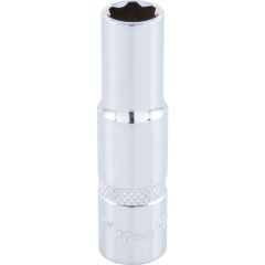 Kennedy Pro - 3/8in. Drive, Deep KenGrip® Socket, 10mm, Metric, Chromed Finish - KEN5825851K