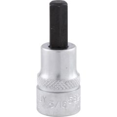 Kennedy - 3/8in. Drive, Standard Hexagon Bit Socket, 5/16in. Imperial, Chromed Finish - KEN5826130K
