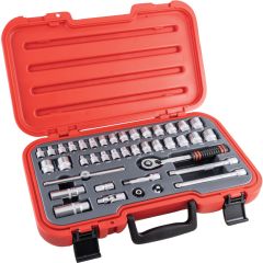 Kennedy - 3/8in. Drive, Socket Set, Metric/Imperial, 6mm - 22mm/1/4in. - 7/8in. Set of 40, Chromed Finish - KEN5826175K