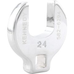 Kennedy - 24mm Open End Crowfoot Wrench 3/8" Square Drive - KEN5826294K