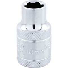 Kennedy Pro - 1/2in. Drive, Standard KenGrip® Socket, 10mm, Metric, Chromed Finish - KEN5826873K