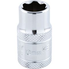 Kennedy Pro - 1/2in. Drive, Standard KenGrip® Socket, 13mm, Metric, Chromed Finish - KEN5826876K