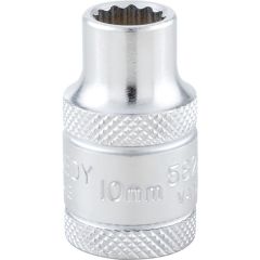 Kennedy - 1/2in. Drive, Standard Bi-Hexagon Socket, 10mm, Metric, Polished Finish - KEN5826920K