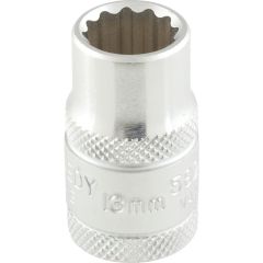 Kennedy - 1/2in. Drive, Standard Bi-Hexagon Socket, 13mm, Metric, Polished Finish - KEN5826950K