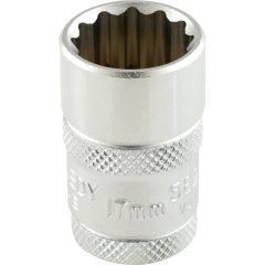 Kennedy - 1/2in. Drive, Standard Bi-Hexagon Socket, 17mm, Metric, Polished Finish - KEN5826990K