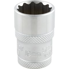Kennedy - 1/2in. Drive, Standard Bi-Hexagon Socket, 19mm, Metric, Polished Finish - KEN5827010K