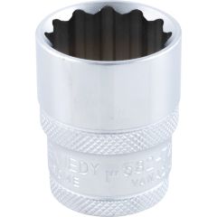 Kennedy - 1/2in. Drive, Standard Bi-Hexagon Socket, 1in. AF, Chromed Finish - KEN5827280K