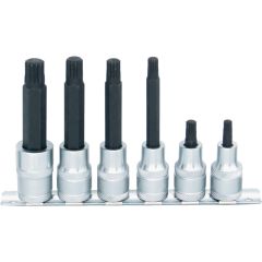 Kennedy - 1/2in. Drive, Socket and Bit Set, Metric, M8 - M14, Set of 6, Chromed Finish - KEN5827340K