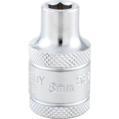 Kennedy - 1/2in. Drive, Standard Hexagon Socket, 8mm, Metric, Polished Finish - KEN5827346K