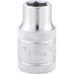 Kennedy - 1/2in. Drive, Standard Hexagon Socket, 11mm, Metric, Polished Finish - KEN5827349K