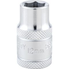 Kennedy - 1/2in. Drive, Standard Hexagon Socket, 12mm, Metric, Polished Finish - KEN5827350K
