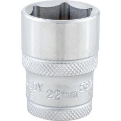 Kennedy - 1/2in. Drive, Standard Hexagon Socket, 22mm, Metric, Polished Finish - KEN5827360K