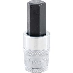 Kennedy - 1/2in. Drive, Standard Hexagon Bit Socket, 17mm, Metric, Chromed Finish - KEN5827848K