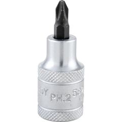 Kennedy - 1/2in. Drive, Standard Screwdriver Bit Socket, 55mm, Metric, Chromed Finish - KEN5827861K