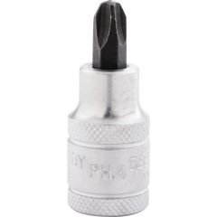 Kennedy - 1/2in. Drive, Standard Screwdriver Bit Socket, 55mm, Metric, Chromed Finish - KEN5827862K