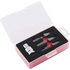 Kennedy - 1/2in. Drive, Socket and Bit Set, Metric, 4 - 12mm, Set of 7, Satin Finish - KEN5827900K