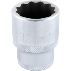 Kennedy - 3/4in. Drive, Standard Bi-Hexagon Socket, 32mm, Metric, Chromed Finish - KEN5828240K
