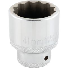 Kennedy - 3/4in. Drive, Standard Bi-Hexagon Socket, 41mm, Metric, Chromed Finish - KEN5828300K