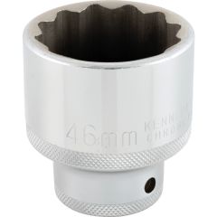 Kennedy - 3/4in. Drive, Standard Bi-Hexagon Socket, 46mm, Metric, Chromed Finish - KEN5828320K