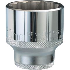 Kennedy - 3/4in. Drive, Standard Bi-Hexagon Socket, 55mm, Metric, Chromed Finish - KEN5828360K