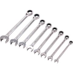 Kennedy Pro - Ratchet Combination Spanner Set, 8 - 19mm, Set of 8, Chrome Vanadium Steel - KEN5828864K