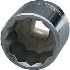 Kennedy - 1in. Drive, Standard Bi-Hexagon Socket, 1-1/2in. AF, Chromed Finish - KEN5829360K