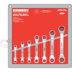 Kennedy - Metric, Ratchet Spanner Set, 6 - 22mm, Set of 7, Chrome Vanadium Steel - KEN5829750K
